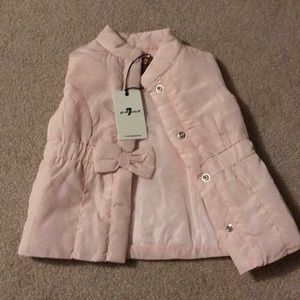 7 for all mankind light pink vest 2T